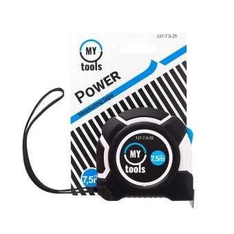 My Tools 127-7,5-25 Рулетка вимірювальна Power, 7,5м х25мм