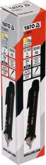 YATO Індикатор напруги мережі індуктивний бездотичний YATO: 12/48-1000 В, з ліхтарем, живл. 2 х ААА 