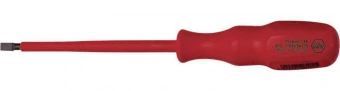 Wiha 06184K Отвертка диэлектрическая SL 5.5х125 Proturn 1K с держателем отвертки 1/4 (28530)