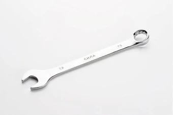 Ключ рожково-накидной полированный CrV 25мм СИЛА