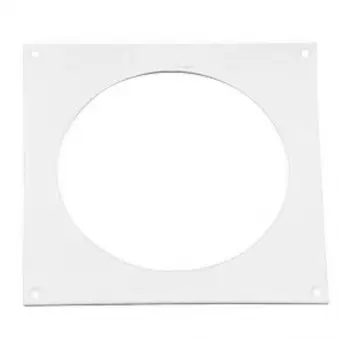 60-440 Накладка торцева,  пласт., повітровод D 100 мм, 150х150 мм (10НКП)  | Эра