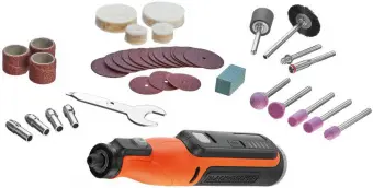 Універсальний акумуляторний інструмент "гравер" BLACK + DECKER, 7,2 В/1,5 Ач/Li-Ion