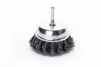 Щётка чаша стальные витки 75мм (дрель) APRO
