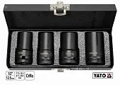 YATO Торцеві головки ударні для зриву гвинтів YATO: квадрат-1/2", L= 55 мм; М17, 18.5, 21.5, 26 мм, 