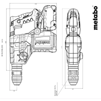 Акумуляторний перфоратор Metabo KH 18 LTX BL 28 Q  (18 В, 3 Дж, без АКБ) (601715840)