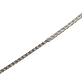 Трос нержавеющий 7X7 в прозрачной ПВХ оболочке 1,25/2 мм A4