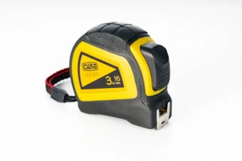 Рулетка обрезиненная 3м*16мм (автостоп, двойной зацеп) СИЛА