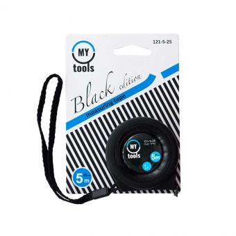 My Tools 121-5-25 Рулетка вимірювальна Black edition, 5м х25мм