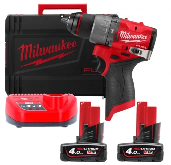MILWAUKEE Акк. ударная дрель шуруповерт, крут. мом. 45 Нм, M12 FPD2-402X | 4933479869