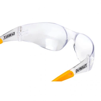 Окуляри DeWALT Protector™, прозорі, полікарбонатні, з  м'якими гумовими накладками на дужках