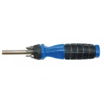 VOREL Викрутка з гумовою ручкою + насадки 6 шт.  | 65041