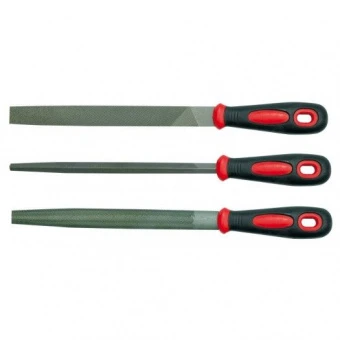 VOREL Напильники : L= 200мм, Набір 3 Шт/Уп.  | 25165