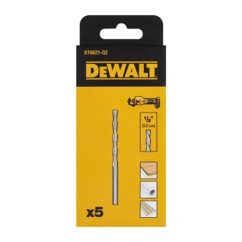 Фреза для мультиматеріалу DeWALT, хвостовик 1/8 дюйма, 5 шт. | DT6621