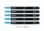 YATO Полотно для електролобзика(метал) YATO : 21TPI, L= 130 мм, Уп. 5 Шт.  | YT-3416