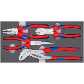 KNIPEX Набор хромированных инструментов "basic chrom" Knipex, 00 20 01 V17 | 00 20 01 V17