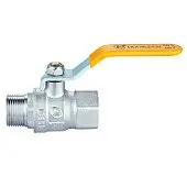 Кран латунний шаровий газовий 1/2 різьба В/З ручка Double-lin | 78-146