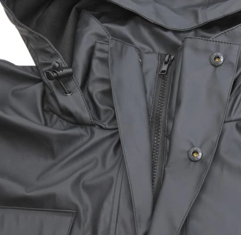 YATO Костюм з капюшоном водонепроникний YATO,розм.XXXL,100%поліестр покритий PU,3 кишені,з вент.отво