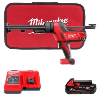 MILWAUKEE Пістолет для герметиків акумуляторний , C18 PCG/310C-201В, 310мл  | 4933441310