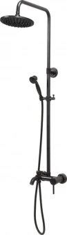 FALA Душовий комплект з кульовим регулятором RETRO BLACK 2 : 2 функції, регульована висота 95-130 см