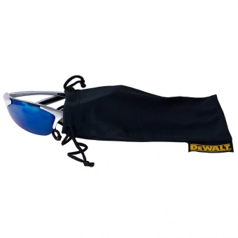 Окуляри DeWALT Infinity™, блакитні дзеркальні, полікарбонатні, з  м'якими накладками на дужках