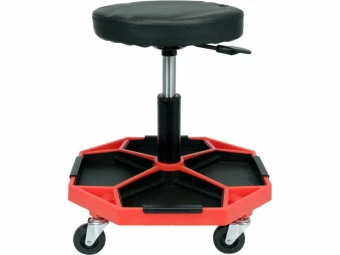 YATO Табурет на 4 колесах YATO з базою з 4 комірками- 420х 420 мм, регул. висота- 410- 550 мм, 140 к
