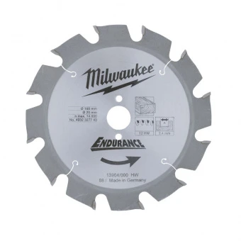 Milwaukee Диск пильный 190х2,4х30 мм; Z 24 // 4932327969