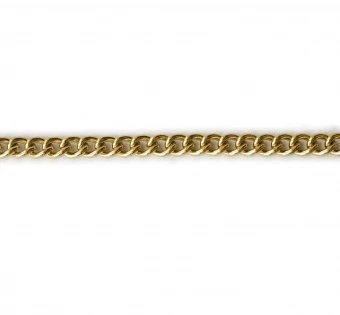 Цепь "Декор" 1,5 золотая, бухта 25 мп