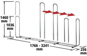 Wolfcraft модульный стеллаж, XXL 1766-3241x1036-1460x256 // 5125000