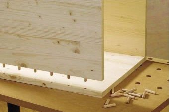 Wolfcraft деревянных шипов, выпиленных вдоль ствола (40 шт.) Ø  8 x 40 // 2908000