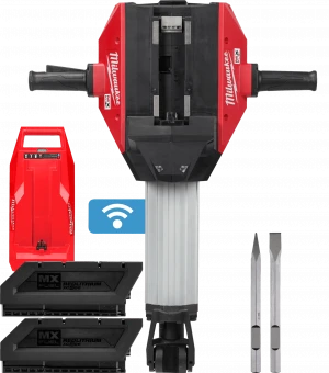 MILWAUKEE Аккумуляторный отбойный молоток энергия удара 68 Дж MX FDH2528H-602 | 4933464877