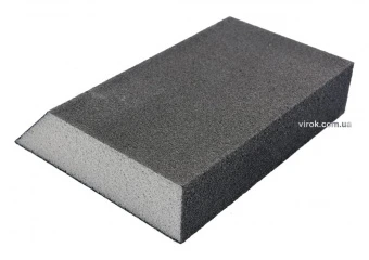 VOREL Губка шліфувальна трапецевидна : Р150, 125х 90х65 мм, h= 25 мм 4-стороння  | 08306