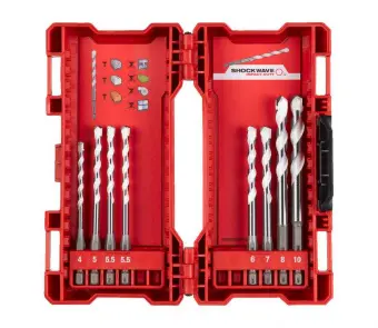 MILWAUKEE Набор сверл универсальных HEX 8 предметов (4-10 мм) | 4932471113