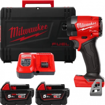 MILWAUKEE Шуруповерт ударный аккумуляторный бесщёточный M18 FID3-502X крут. мом. 226 Нм 4933479865 |