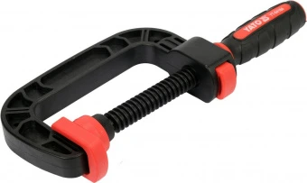 YATO Струбцина з гвинтовим затискачем з нейлона YATO, тип "С", 75 мм, глиб.- 70 мм  | YT-64184