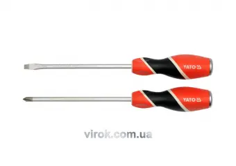 YATO Набір викруток YATO : (SL6/PH2) x 150 мм. 2 Шт.  | YT-25998