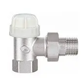 Кран латунний термостатичний для підключення радіаторів кутовий 1/2 Double-lin | 78-125