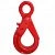 Крюк крановый G80 с проушиной и защелкой, грузоподьемность  1,2 т, цепь 6 мм.