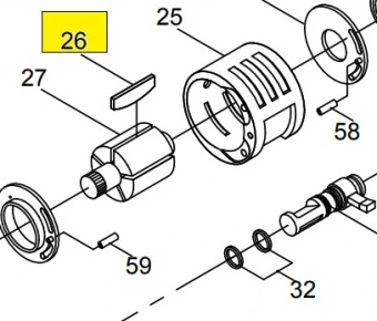 KING TONY Лопасть ротора для 33851 | 33851-B26