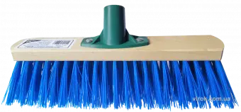 VIROK Щітка вулична промислова : 600 х 75 мм Синя (універсальна різьба+ребра жостк) термопластик | 1