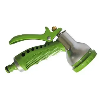 Пістолет-розпилювач 7-позиційний металевий з фіксатором потоку VERANO | 72-027