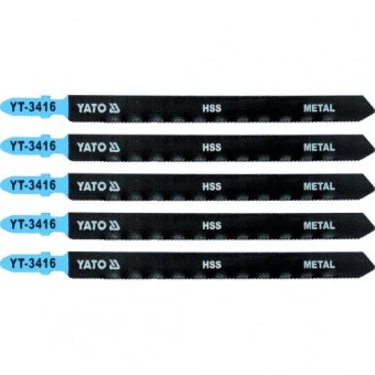 YATO Полотно для електролобзика(метал) YATO : 21TPI, L= 130 мм, Уп. 5 Шт.  | YT-3416