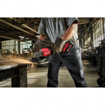 MILWAUKEE Углошлифовальная машина 125 мм M18 FHSAG125 FUEL с тормозом и ползунковым выключателем | 4