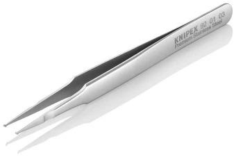 KNIPEX SMD Пинцет для прецизионных работ металл, прямой 120мм | 92 01 03