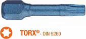 USH Насадка викруткова ударна Blue Shock TORX T25 x 30 мм, Уп. 5 шт. | UUSE0062496