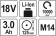 Детально фото YATO Шліфмашина кутова акумуляторна YATO 2Li-Ion, 18В, 3АГод, для диска Ø=125мм, з зарядним пристроє на shurup.ua YATO Шліфмашина кутова акумуляторна YATO 2Li-Ion, 18В, 3АГод, для диска Ø=125мм, з зарядним пристроє