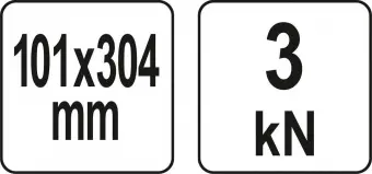 YATO Струбцина з гвинтовим затискачем YATO, тип "С" глибока, 101х 304 мм  | YT-64192