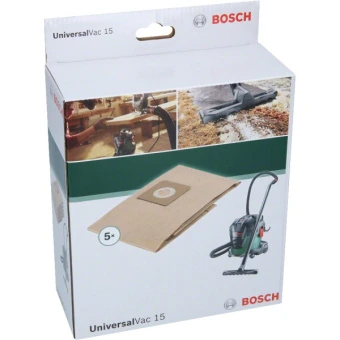 Паперові мішки до пилососа Bosch Universal Vac 15 (15 л, 5 шт.) (2609256F32)