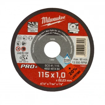 MILWAUKEE Отрезной диск SCS 41/115x1 PRO+ (1 шт) (заказ кратно 50 шт) | 4932451484