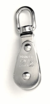 Блок нержавеющий такелажный с вертлюгом /// 8369