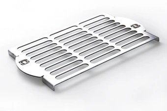 Решетка для гриля и барбекю (на мангал) из нержавеющей стали толщина 3мм 360*250 СИЛА